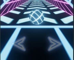 Two arrow buttons on the sides of the screen