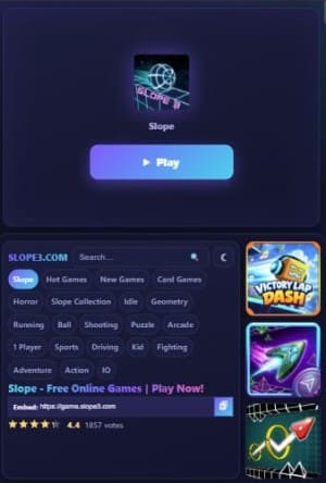 Slope Game on Mobile